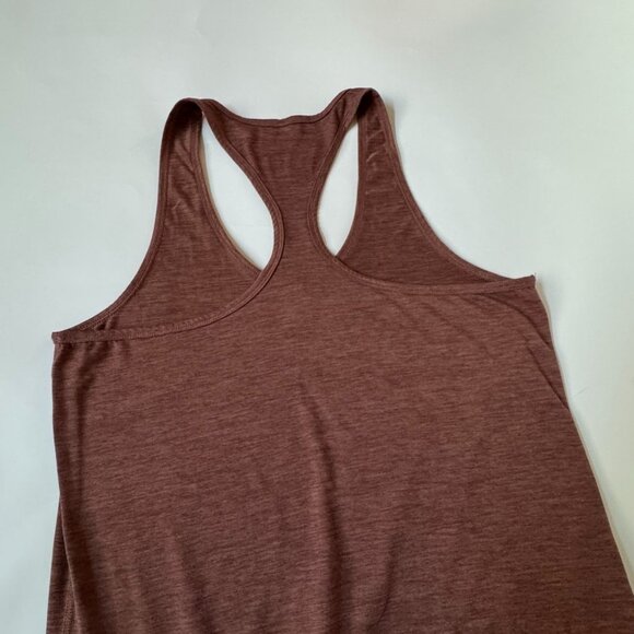 Vuori Womens M VW426 Jumpsuit Racerback Romper Dark Terracotta Red Brown Lux - Picture 8 of 10